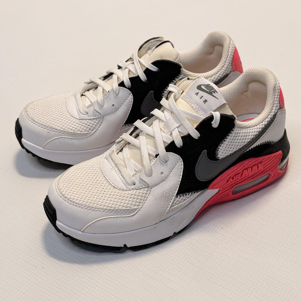 Nike Air Max Excee Shoes Womens Size 6.5 White Black Athletic Sneakers Running